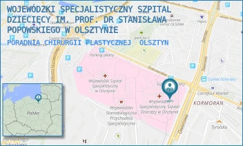 PORADNIA CHIRURGII PLASTYCZNEJ - WOJEWÓDZKI SPECJALISTYCZNY SZPITAL DZIECIĘCY IM. PROF. DR STANISŁAWA POPOWSKIEGO W OLSZTYNIE - ŻOŁNIERSKA 18A,  OLSZTYN